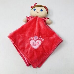 Baby Starters My First‎ Doll Lovey Security Blanket Pink Plush With Rattle